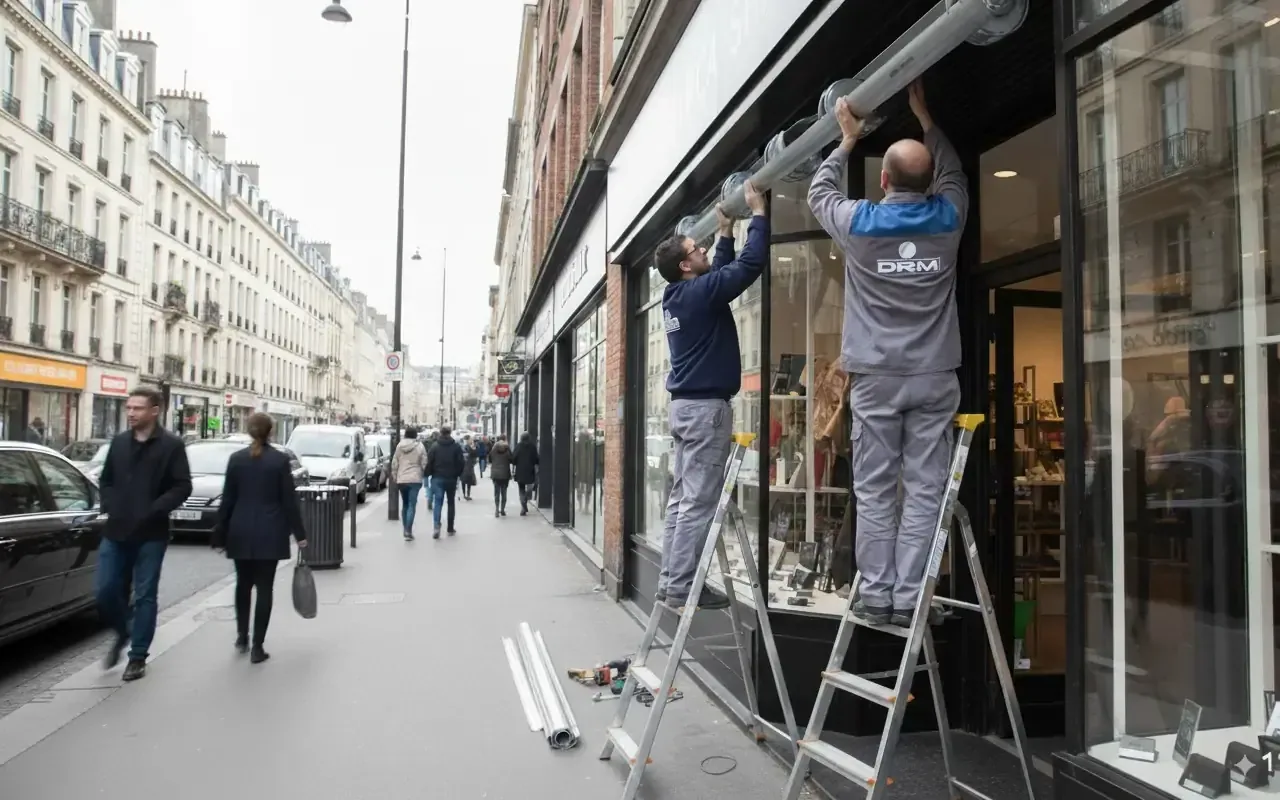 Installation et pose de rideau métallique à Paris 9